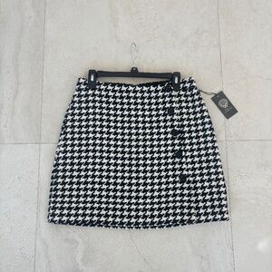 Vince Camuto Houndstooth Skirt